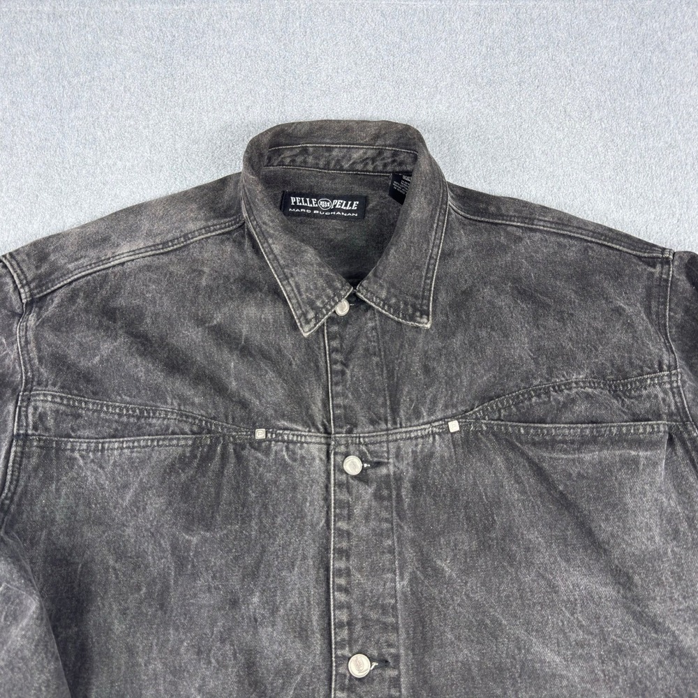 Vintage Pelle Pelle Marc Buchanan Hip-Hop Denim Jacket 2XL